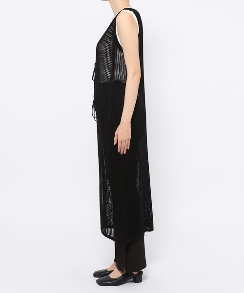 mysty woman(ミスティウーマン)の「2WAYメッシュノースリワンピース 275426(ワンピース・レディース・ブラック/ブラウン/グリーン系その他/オレンジ系その他・FREE)」の19枚目の写真