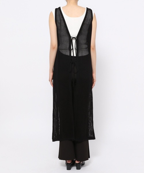 mysty woman(ミスティウーマン)の「2WAYメッシュノースリワンピース 275426(ワンピース・レディース・ブラック/ブラウン/グリーン系その他/オレンジ系その他・FREE)」の17枚目の写真