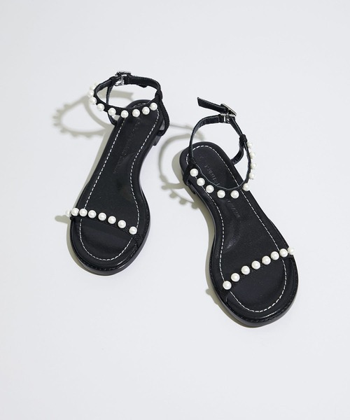 37 割引グレイ系 24cm 超ポイント祭 期間限定 ツルバイマリコオイカワ パール サンダル サンダル レディースグレイ系24cm Www Stoilmgt Com