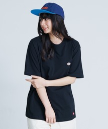 【DICKIES/ディッキーズ】ワンポイントブランドロゴ ミニワッペン 半袖Tシャツ