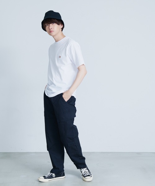 Dickies(ディッキーズ)の「【DICKIES/ディッキーズ】ワンポイントブランドロゴ ミニワッペン 半袖Tシャツ(Tシャツ/カットソー・メンズ・ダークグリーン/ブラック/ブルー/ホワイト/ベージュ・X-LARGE/LARGE/MEDIUM)」の7枚目の写真