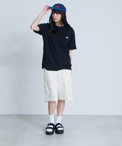 Dickies(ディッキーズ)の「【DICKIES/ディッキーズ】ワンポイントブランドロゴ ミニワッペン 半袖Tシャツ(Tシャツ/カットソー・メンズ・ダークグリーン/ブラック/ブルー/ホワイト/ベージュ・X-LARGE/LARGE/MEDIUM)」の21枚目の写真