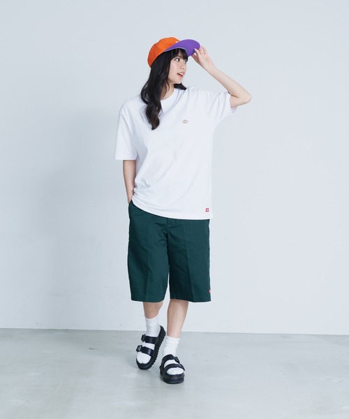Dickies(ディッキーズ)の「【DICKIES/ディッキーズ】ワンポイントブランドロゴ ミニワッペン 半袖Tシャツ(Tシャツ/カットソー・メンズ・ダークグリーン/ブラック/ブルー/ホワイト/ベージュ・X-LARGE/LARGE/MEDIUM)」の12枚目の写真