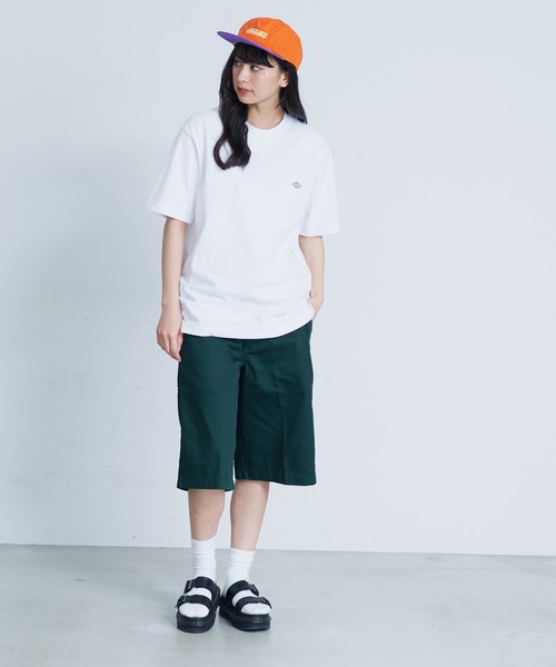 Dickies(ディッキーズ)の「【DICKIES/ディッキーズ】ワンポイントブランドロゴ ミニワッペン 半袖Tシャツ(Tシャツ/カットソー・メンズ・ダークグリーン/ブラック/ブルー/ホワイト/ベージュ・X-LARGE/LARGE/MEDIUM)」の13枚目の写真