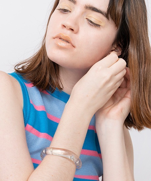 Casselini（キャセリーニ）の「Casselini(キャセリーニ)ジュレバングル（バングル/リストバンド・レディース・ミント/ホワイト/クリア/マルチ・FREE）」の16枚目の写真