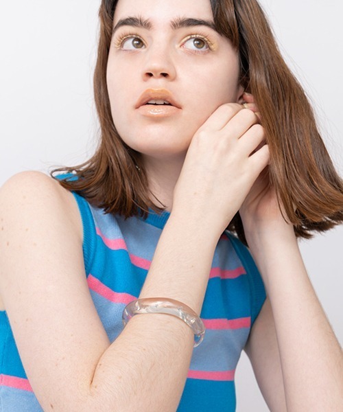 Casselini（キャセリーニ）の「Casselini(キャセリーニ)ジュレバングル（バングル/リストバンド・レディース・ミント/ホワイト/クリア/マルチ・FREE）」の17枚目の写真