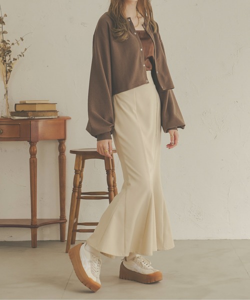 Ambre Neige(アンブルネージュ)の「ドットボタンカーディガン/【WEB/EC限定商品】(カーディガン/ボレロ・レディース・ライトグレー/ベージュ/アイボリー/ダークブラウン・FREE)」の6枚目の写真