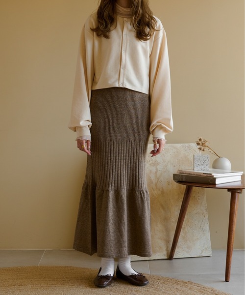 Ambre Neige(アンブルネージュ)の「ドットボタンカーディガン/【WEB/EC限定商品】(カーディガン/ボレロ・レディース・ライトグレー/ベージュ/アイボリー/ダークブラウン・FREE)」の8枚目の写真