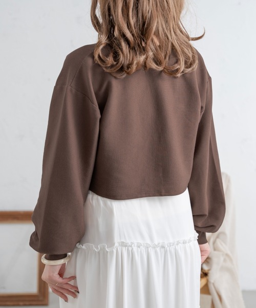 Ambre Neige(アンブルネージュ)の「ドットボタンカーディガン/【WEB/EC限定商品】(カーディガン/ボレロ・レディース・ライトグレー/ベージュ/アイボリー/ダークブラウン・FREE)」の13枚目の写真