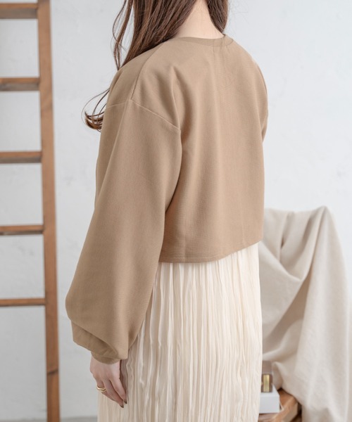 Ambre Neige(アンブルネージュ)の「ドットボタンカーディガン/【WEB/EC限定商品】(カーディガン/ボレロ・レディース・ライトグレー/ベージュ/アイボリー/ダークブラウン・FREE)」の17枚目の写真