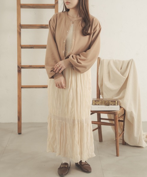 Ambre Neige(アンブルネージュ)の「ドットボタンカーディガン/【WEB/EC限定商品】(カーディガン/ボレロ・レディース・ライトグレー/ベージュ/アイボリー/ダークブラウン・FREE)」の18枚目の写真