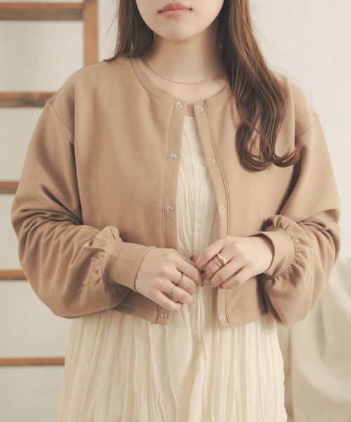 Ambre Neige(アンブルネージュ)の「ドットボタンカーディガン/【WEB/EC限定商品】(カーディガン/ボレロ・レディース・ライトグレー/ベージュ/アイボリー/ダークブラウン・FREE)」の19枚目の写真