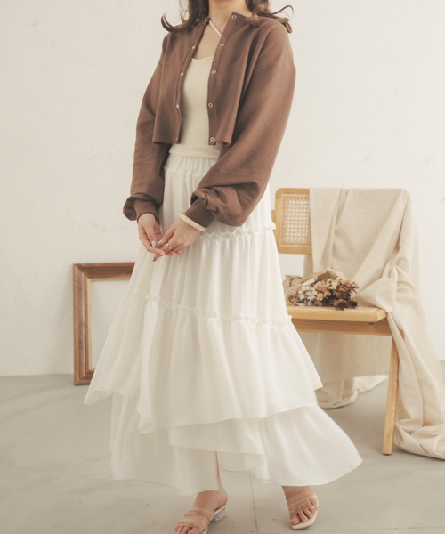 Ambre Neige(アンブルネージュ)の「ドットボタンカーディガン/【WEB/EC限定商品】(カーディガン/ボレロ・レディース・ライトグレー/ベージュ/アイボリー/ダークブラウン・FREE)」の22枚目の写真