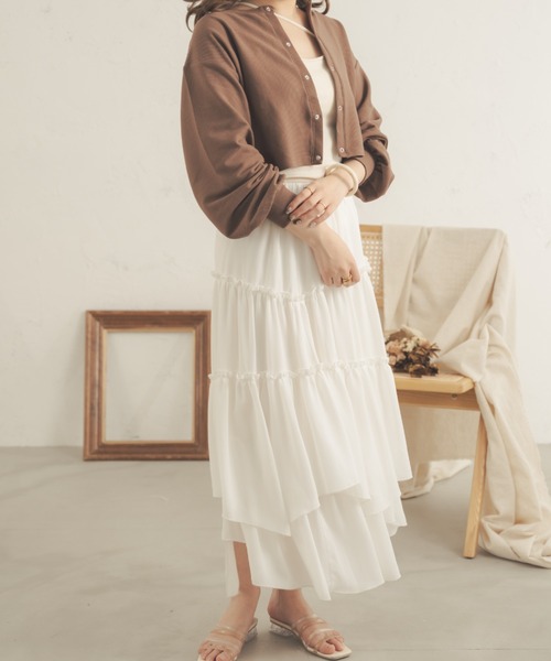 Ambre Neige(アンブルネージュ)の「ドットボタンカーディガン/【WEB/EC限定商品】(カーディガン/ボレロ・レディース・ライトグレー/ベージュ/アイボリー/ダークブラウン・FREE)」の21枚目の写真