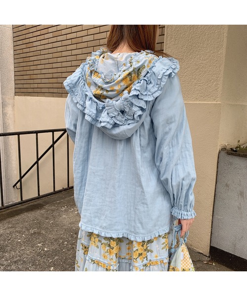 PINK HOUSE（ピンクハウス）の「トリプルガーゼフリルブルゾン