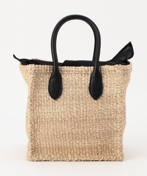 COTTO(コトゥー)の「【COTTO/コット】 アバカスクエア バスケットバッグ(トートバッグ・レディース・ブラック・FREE)」の5枚目の写真