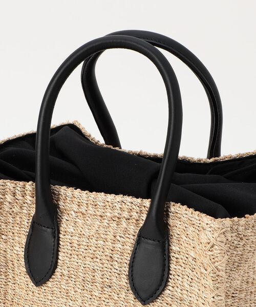 COTTO(コトゥー)の「【COTTO/コット】 アバカスクエア バスケットバッグ(トートバッグ・レディース・ブラック・FREE)」の10枚目の写真