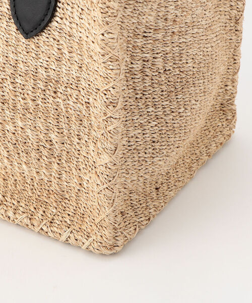 COTTO(コトゥー)の「【COTTO/コット】 アバカスクエア バスケットバッグ(トートバッグ・レディース・ブラック・FREE)」の8枚目の写真