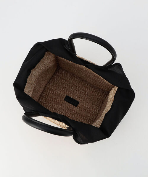 COTTO(コトゥー)の「【COTTO/コット】 アバカスクエア バスケットバッグ(トートバッグ・レディース・ブラック・FREE)」の9枚目の写真