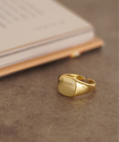 STYLE NUMBER（スタイルナンバー）の「【 STYLE NUMBER / スタイルナンバー 】 スクエア リング / SILVER 925（リング・レディース・シルバー/ゴールド・FREE）」の7枚目の写真