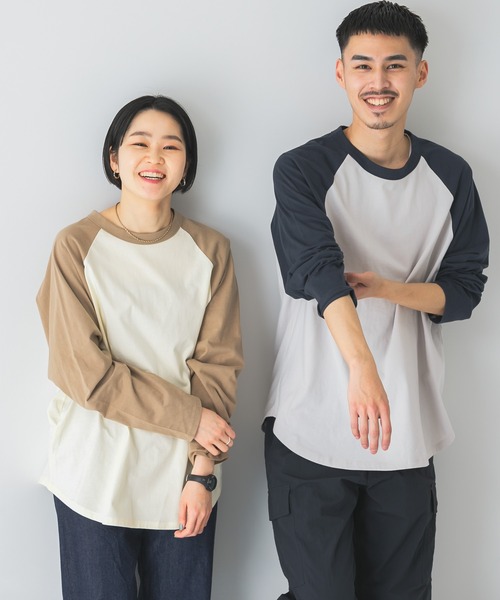 URBAN RESEARCH DOORS(アーバンリサーチドアーズ)の「ラウンドヘムラグランスリーブTシャツ(Tシャツ/カットソー・メンズ・ベージュ/グリーン/ネイビー・X-LARGE/MEDIUM/LARGE)」の2枚目の写真
