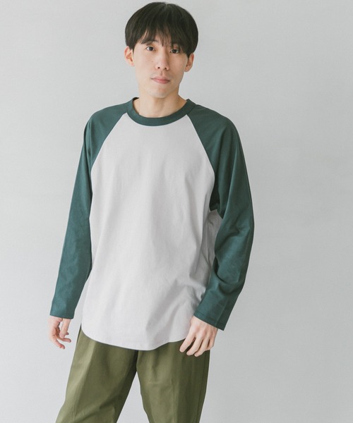 URBAN RESEARCH DOORS(アーバンリサーチドアーズ)の「ラウンドヘムラグランスリーブTシャツ(Tシャツ/カットソー・メンズ・ベージュ/グリーン/ネイビー・X-LARGE/MEDIUM/LARGE)」の15枚目の写真