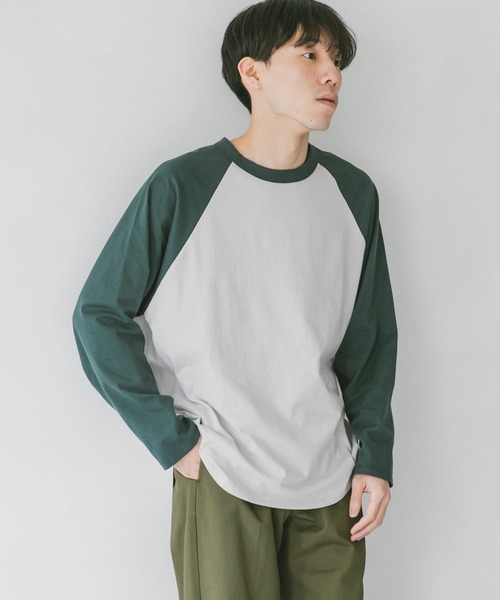 URBAN RESEARCH DOORS(アーバンリサーチドアーズ)の「ラウンドヘムラグランスリーブTシャツ(Tシャツ/カットソー・メンズ・ベージュ/グリーン/ネイビー・X-LARGE/MEDIUM/LARGE)」の6枚目の写真