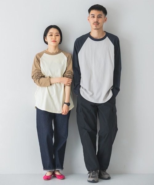 URBAN RESEARCH DOORS(アーバンリサーチドアーズ)の「ラウンドヘムラグランスリーブTシャツ(Tシャツ/カットソー・メンズ・ベージュ/グリーン/ネイビー・X-LARGE/MEDIUM/LARGE)」の16枚目の写真