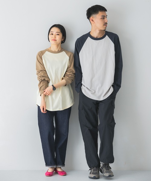 URBAN RESEARCH DOORS(アーバンリサーチドアーズ)の「ラウンドヘムラグランスリーブTシャツ(Tシャツ/カットソー・メンズ・ベージュ/グリーン/ネイビー・X-LARGE/MEDIUM/LARGE)」の22枚目の写真