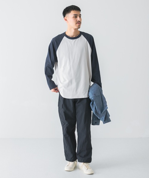 URBAN RESEARCH DOORS(アーバンリサーチドアーズ)の「ラウンドヘムラグランスリーブTシャツ(Tシャツ/カットソー・メンズ・ベージュ/グリーン/ネイビー・X-LARGE/MEDIUM/LARGE)」の12枚目の写真