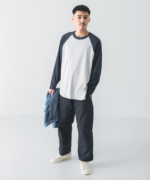 URBAN RESEARCH DOORS(アーバンリサーチドアーズ)の「ラウンドヘムラグランスリーブTシャツ(Tシャツ/カットソー・メンズ・ベージュ/グリーン/ネイビー・X-LARGE/MEDIUM/LARGE)」の17枚目の写真