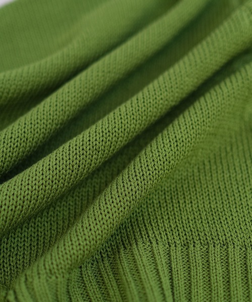 ＡＮＤＪ（アンドジェイ）の「リネンタッチ深Vネックニットベスト（ベスト・レディース・グリーン/ブラック・M）」の12枚目の写真