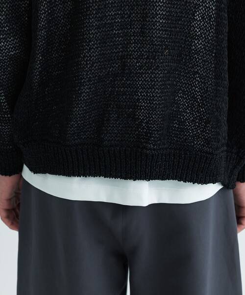 city（シティ）の「MESH CARDIGAN（カーディガン/ボレロ・メンズ・ブラック/グレー・FREE）」の4枚目の写真