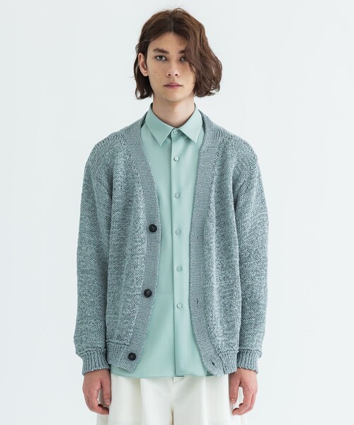 city（シティ）の「MESH CARDIGAN（カーディガン/ボレロ・メンズ・ブラック/グレー・FREE）」の7枚目の写真