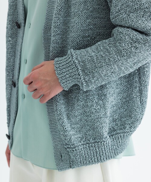 city（シティ）の「MESH CARDIGAN（カーディガン/ボレロ・メンズ・ブラック/グレー・FREE）」の5枚目の写真