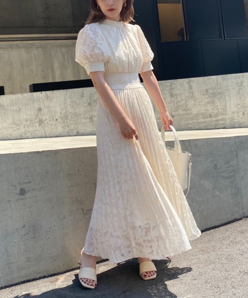 one after another NICE CLAUP(ワンアフターアナザーナイスクラップ)の「結婚式やオケージョンにもおすすめ バックリボンロングワンピース(ワンピース・レディース・ネイビー/アイボリー/ラベンダー/グレー系その他・FREE)」の20枚目の写真