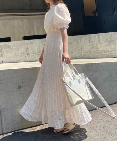 one after another NICE CLAUP(ワンアフターアナザーナイスクラップ)の「結婚式やオケージョンにもおすすめ バックリボンロングワンピース(ワンピース・レディース・ネイビー/アイボリー/ラベンダー/グレー系その他・FREE)」の21枚目の写真