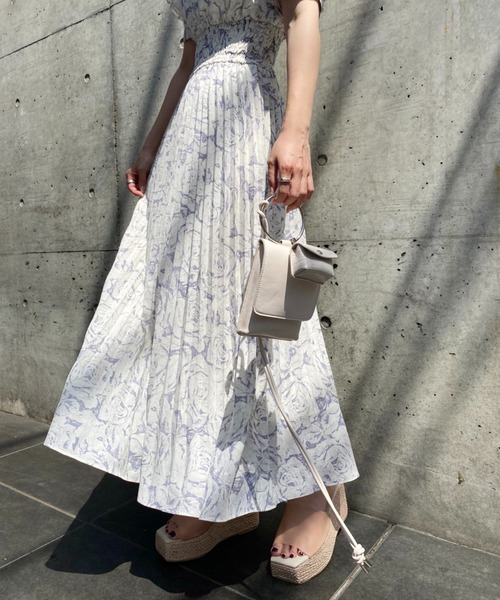 one after another NICE CLAUP(ワンアフターアナザーナイスクラップ)の「結婚式やオケージョンにもおすすめ バックリボンロングワンピース(ワンピース・レディース・ネイビー/アイボリー/ラベンダー/グレー系その他・FREE)」の8枚目の写真