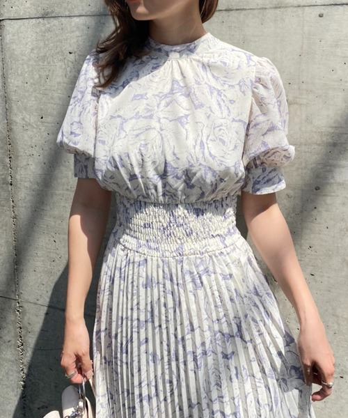 one after another NICE CLAUP(ワンアフターアナザーナイスクラップ)の「結婚式やオケージョンにもおすすめ バックリボンロングワンピース(ワンピース・レディース・ネイビー/アイボリー/ラベンダー/グレー系その他・FREE)」の6枚目の写真