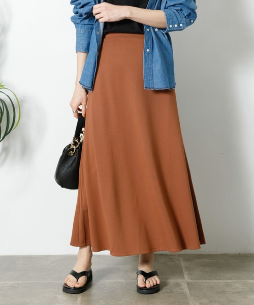 URBAN RESEARCH Sonny Label(アーバンリサーチサニーレーベル)の「セミマーメイドカットスカート(スカート・レディース・ブラウン/グレー系その他/ブラック・FREE)」の3枚目の写真