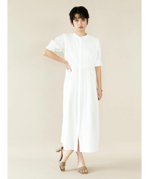 koe（コエ）の「ケープレイヤードワンピース*（ワンピース・レディース・ブラック/ホワイト・FREE）」の4枚目の写真