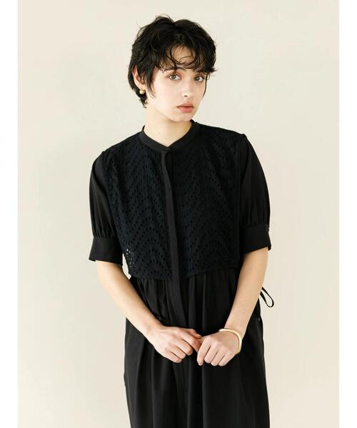 koe（コエ）の「ケープレイヤードワンピース*（ワンピース・レディース・ブラック/ホワイト・FREE）」の5枚目の写真