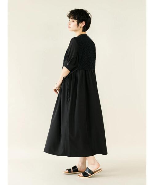 koe（コエ）の「ケープレイヤードワンピース*（ワンピース・レディース・ブラック/ホワイト・FREE）」の12枚目の写真