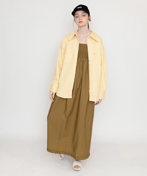 Levi's(リーバイス)の「LEVI'S(R) FRESH デニムシャツ BOTANICAL DYE(シャツ/ブラウス・レディース・マルチ・S/M/XS)」の2枚目の写真