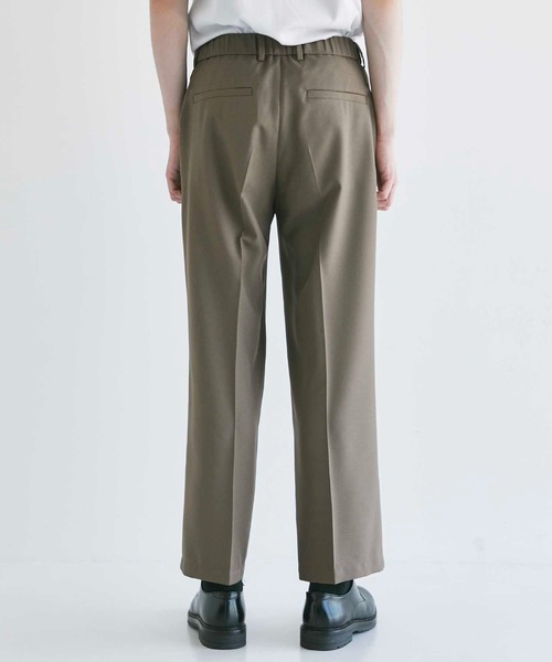 CITY TOKYO（シティトウキョウ）の「Reflax ファンクションワイドストレートパンツ（スラックス・メンズ・ライトグレー/ブラウン/グレイッシュベージュ・1/2）」の8枚目の写真