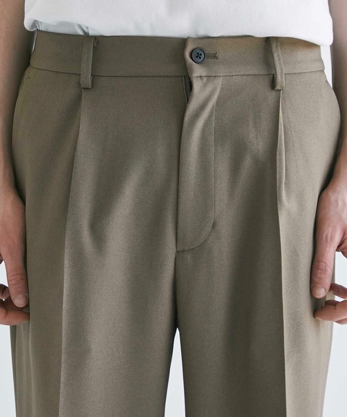 CITY TOKYO（シティトウキョウ）の「Reflax ファンクションワイドストレートパンツ（スラックス・メンズ・ライトグレー/ブラウン/グレイッシュベージュ・1/2）」の7枚目の写真