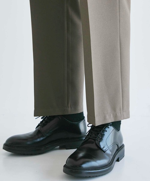 CITY TOKYO（シティトウキョウ）の「Reflax ファンクションワイドストレートパンツ（スラックス・メンズ・ライトグレー/ブラウン/グレイッシュベージュ・1/2）」の5枚目の写真