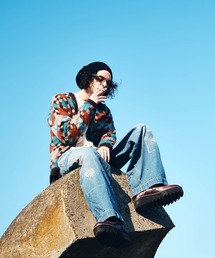 Chequered Cardigan / チェッカーカーディガン