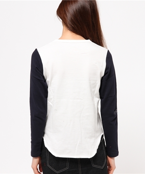 OUTLET(アウトレット)の「【Ciaopanic】RUSSELL別注ベースボールTEE(SOHO)(Tシャツ/カットソー・レディース・ネイビー/ホワイト・FREE)」の5枚目の写真