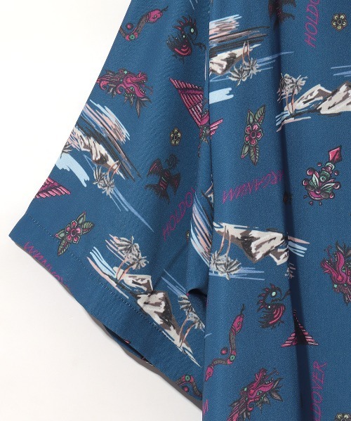 チチカカ(チチカカ)の「【ユニセックス】メキシコアロハシャツ(シャツ/ブラウス・メンズ・オフホワイト/ネイビー・MEDIUM/LARGE)」の13枚目の写真